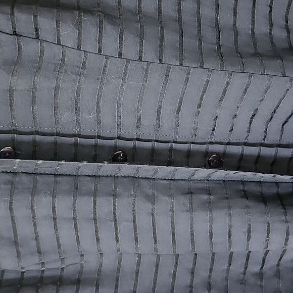 Chetta B Navy Knee Length Shirt Dress Size 4 - Picture 4 of 11